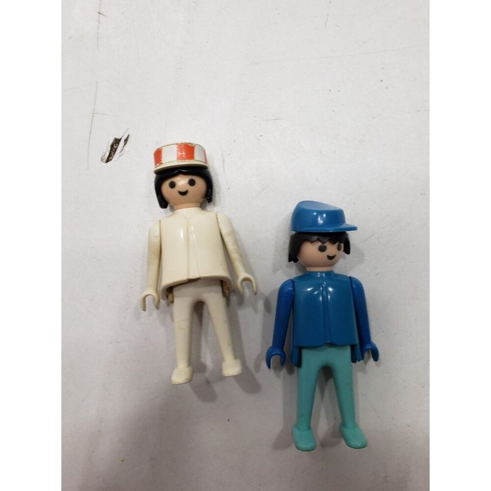 Vintage Playmobil Geobra Figures 1974 Construction, Horses, Accessories - Picture 6 of 16